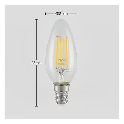 Arcchio LED žárovka E14 Filament 4W 2.700K 3 st. stmívač