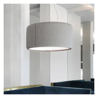 Luceplan Luceplan Silenzio LED závěsné světlo šedé Ø 90cm