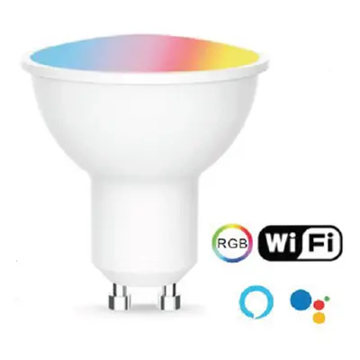 euroLighting LED reflektor GU10 5W RGBW Tuya WiFi 38°