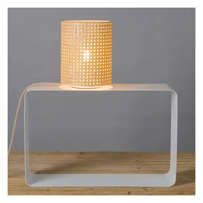 lumbono Stolní lampa Wiener Geflecht s ratanovým stínidlem