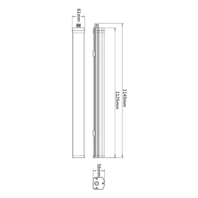 Deko-Light Lampa LED odolná proti vlhkosti Tri Proof Motion, 114,5 cm