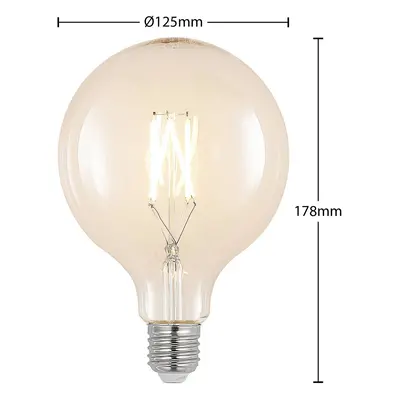 Arcchio LED žárovka E27 6W 2700K G125 globe filament čirá