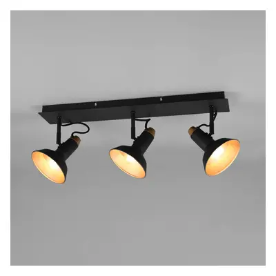 Trio Lighting Stropní bodové svítidlo Roxie otočné 3 světla černá matná