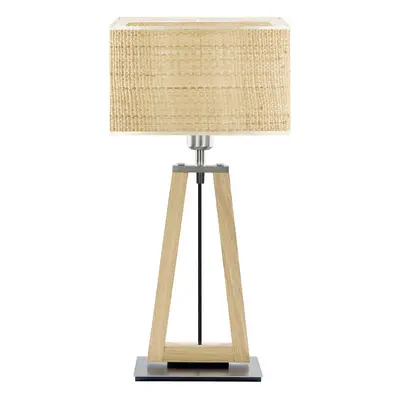 HerzBlut Stolní lampa HerzBlut Bi Bob, jasanový dub přírodní/písek