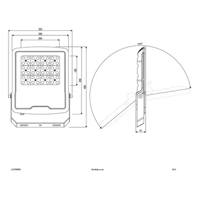 EVN EVN Panthera LED venkovní spot IP65 150W 4 000 K