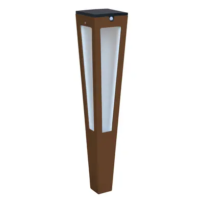 Les Jardins LED solární pochodeň Tinka, senzor, 62 cm, corten