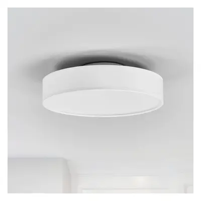 Lindby Lindby LED stropní svítidlo Saira, Ø 30 cm, bílé, textilní