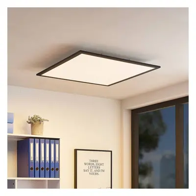 Lindby Lindby LED panel Nelios, 62 x 62 cm, 4 000K, černý, kovový