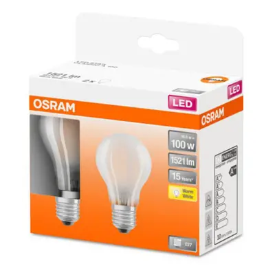 OSRAM OSRAM Classic A LED žárovka E27 11W 2700K mat 2ks