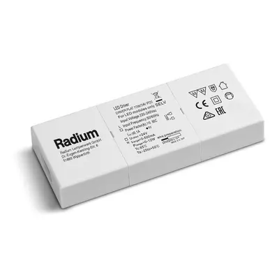 Radium Plochý LED ovladač Radium pro pásky 12W/24V