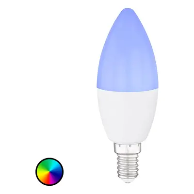 Globo LED svíčka žárovka E14, 4,5W Tuya-Smart RGBW CCT