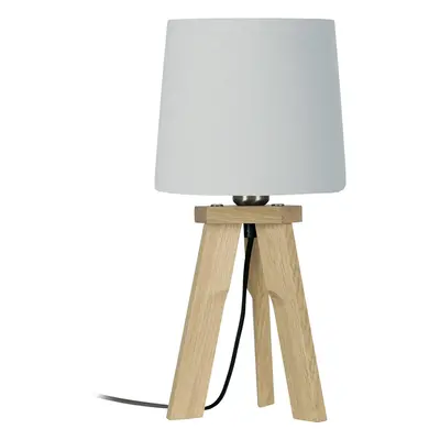 HerzBlut HerzBlut Tre stolní lampa, dub přírodní, bílá 42cm