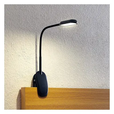 PRIOS Prios LED svítidlo Najari, černé, dobíjecí baterie, USB, 51 cm