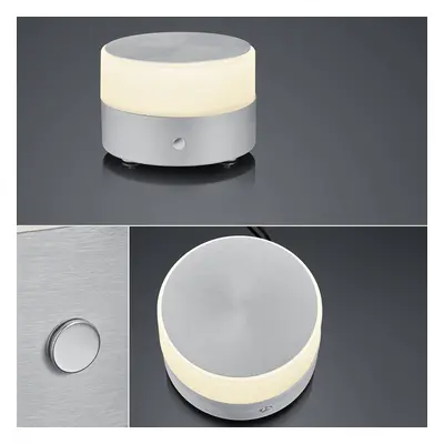 BANKAMP BANKAMP Button LED stolní lampa výška 11cm alu