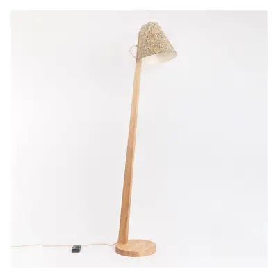 Almut von Wildheim ALMUT 1411 stojací lampa oblá Ø30cm čisté seno