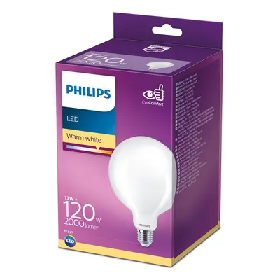 Philips Philips LED Classic Globelampe E27 G120 13W matná