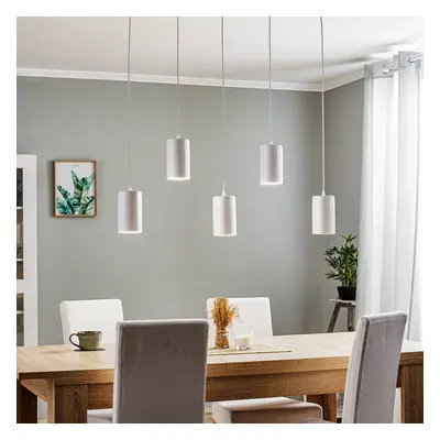 TEMAR LIGHTING Závěsné světlo ZW Tube 170, pět zdrojů, bílá