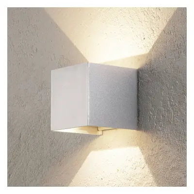 Orion LED venkovní nástěnné Cube up/down 10cm hliník