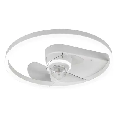 Starluna Stropní ventilátor Starluna LED Varyk, bílý, tichý, Ø 50 cm