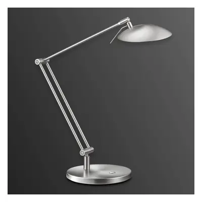 Knapstein Stolní lampa LED Coira, matný nikl