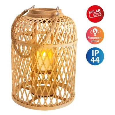 Näve Koš na solární lucernu LED, bambus, výška 38 cm, přírodní