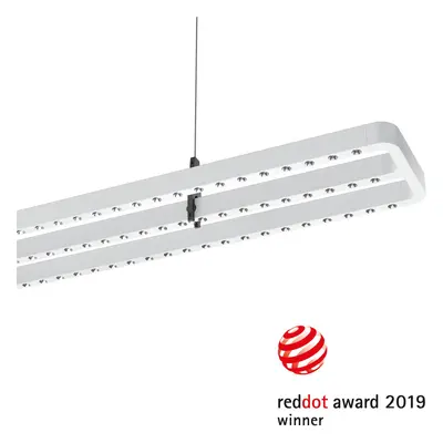 Performance in Lighting LED závěsné světlo Small Line, senzor, 126cm, bílá