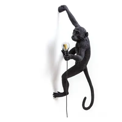 SELETTI LED deko venkovní světlo Monkey Lamp pravé černá