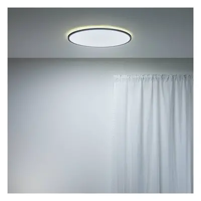 WiZ WiZ SuperSlim LED stropní světlo CCT Ø55cm černé