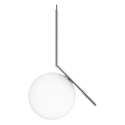 FLOS Designové závěsné svítidlo FLOS IC S2, chrom Ø 30 cm