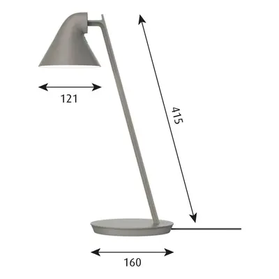 Louis Poulsen Louis Poulsen NJP Mini LED stolní lampa taupe