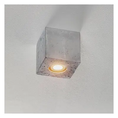 SOLLUX LIGHTING Stropní svítidlo Ara jako betonová kostka 10 cm x 10 cm