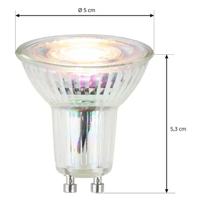 Arcchio LED reflektor GU10 3W 3 000K 36° sklo