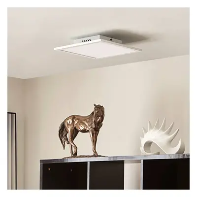 Lindby Lindby LED panel Lamin, bílý, 30 cm, CCT, stmívatelný, dálkové ovládání