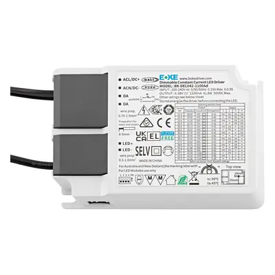 Sigor LED ovladač Powerline Panel CC, DALI, 42 W, 450 - 1100 mA