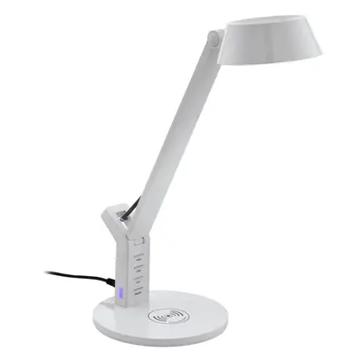 EGLO LED-Stolní lampa Banderalo CCT stmívatelná QI bílá