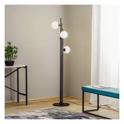 ALDEX Stojací lampa 1073A1, 3 zdroj, černá