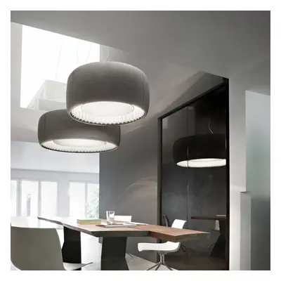 Luceplan Luceplan Silenzio LED závěsné světlo šedé Ø 120cm