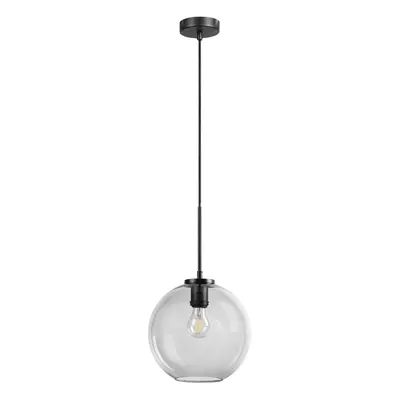 Dyberg Larsen Dyberg Larsen Závěsná lampa Loop 25 cm kouřová/černá