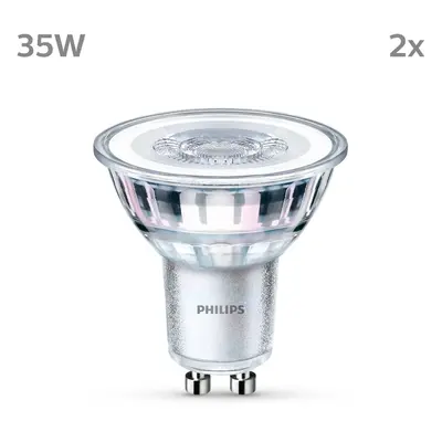 Philips Žárovka Philips LED GU10 3,5W 275lm 840 clear 36° 2ks