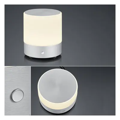 BANKAMP BANKAMP Button LED stolní lampa, výška 18,5cm alu