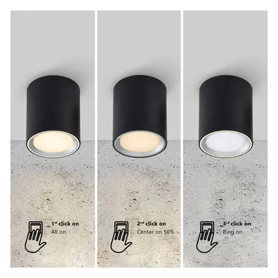 Nordlux LED downlight Fallon long 3-step-dim černá/ocel