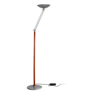 Aluminor LED stojací lampa Lib V volitelná výška, stříbrná