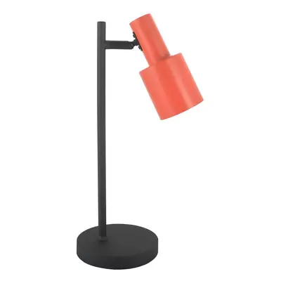 Lindby Stolní lampa Lindby Ovelia, oranžová/černá, kov, E27