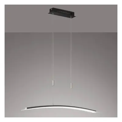 FISCHER & HONSEL LED závěsné světlo Metis stmívací CCT, černá, 90cm