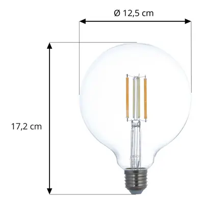 LUUMR LUUMR Smart LED E27 G125 7W čirá ZigBee Tuya Philips Hue