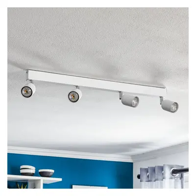 TK Lighting Stropní bodové světlo Top, čtyřsvětelné, podlouhlé, bílé