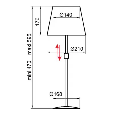 Aluminor Aluminor Store stolní lampa černobílá