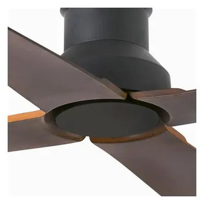 FARO BARCELONA Stropní ventilátor Winche M, IP44, venkovní, wenge