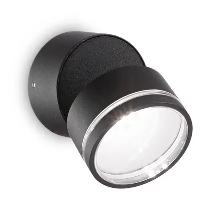 Ideallux Ideal Lux Omega Round LED nástěnné 4000K černá