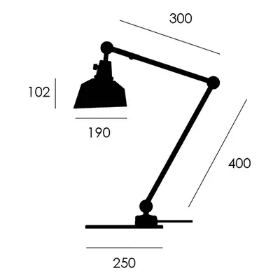 midgard midgard modular TYP 551 stolní lampa bílá 60 cm